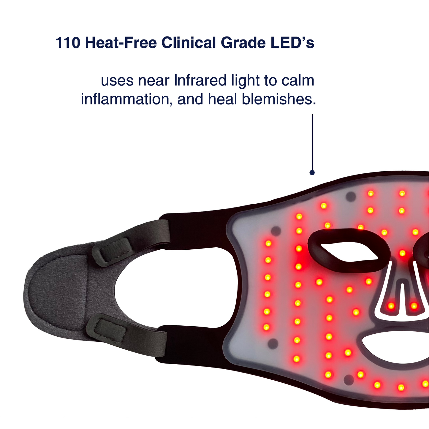 Silicone PDT LED Facial Mask with Infrared & Remote Lumilux