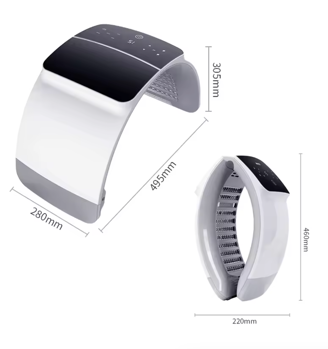 Infrared 7-Color LED Facial & Spa Device with Calcium-H Light-LUMILUX