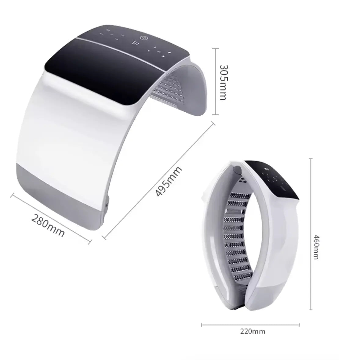 Infrared 7-Color LED Facial & Spa Device with Calcium-H Light-LUMILUX