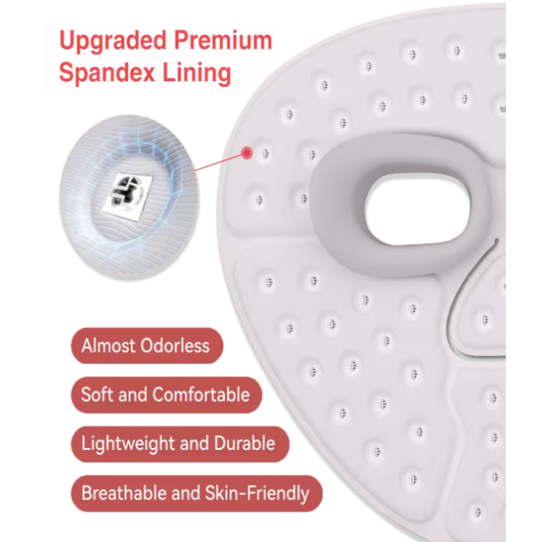 Wireless LED Therapy Mask - PDT, Infrared, and Red Light Device with Remote Lumilux