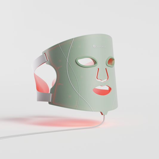 Choosing light settings on the Nanoleaf LED Face Mask