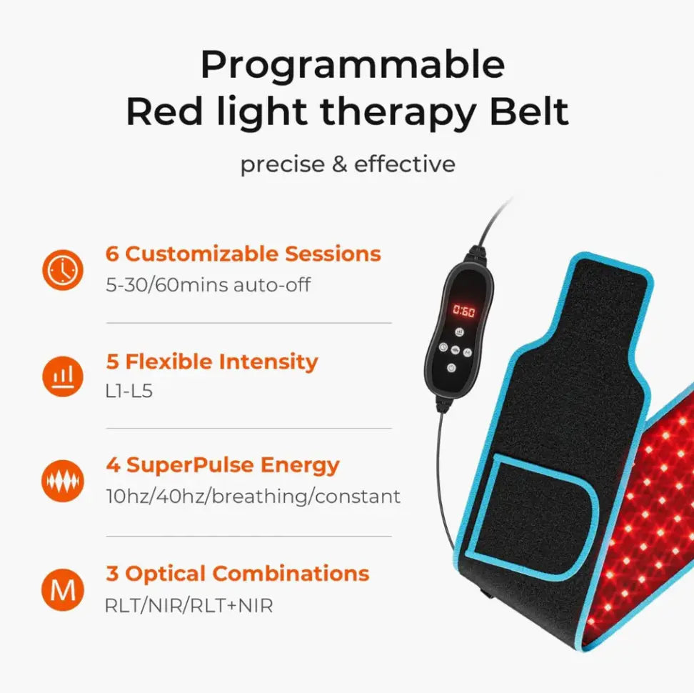 How LED Light Therapy Belts Can Relieve Pain and Promote Healing Lumilux