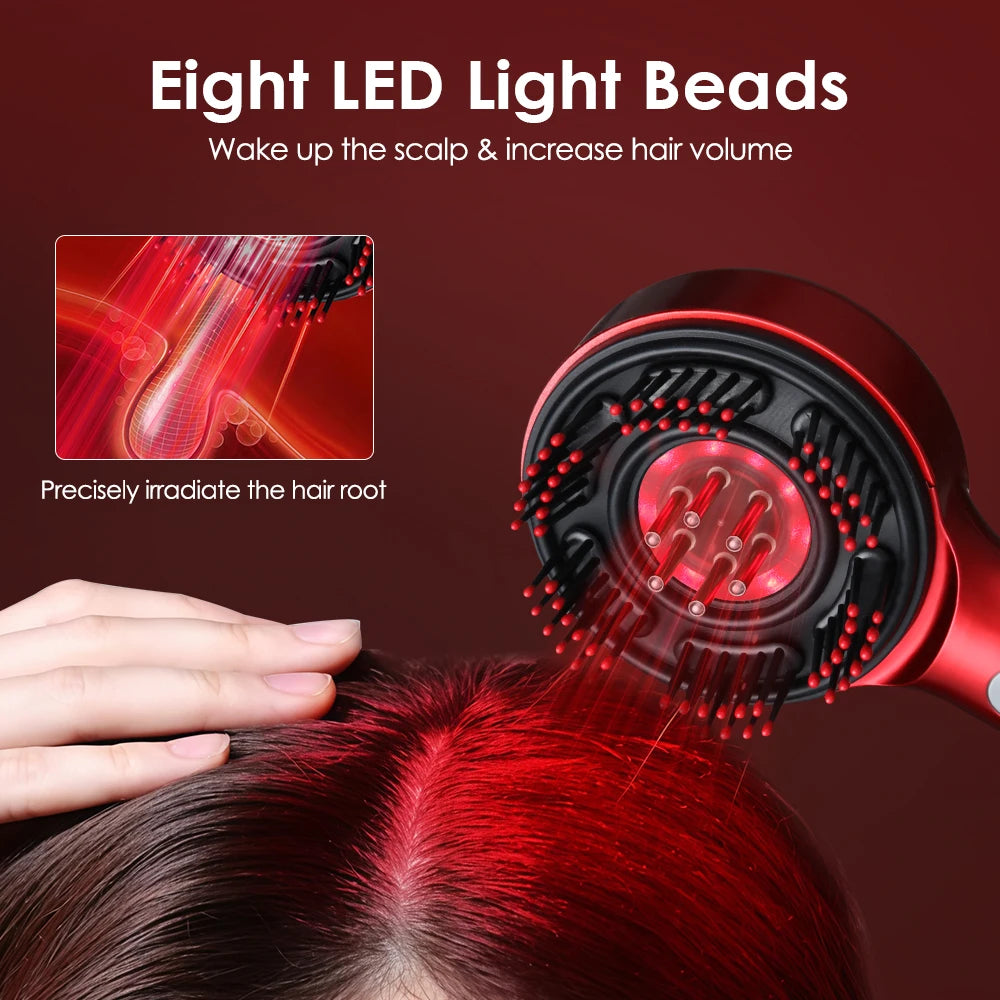 LumiScalp® Pro 3-in-1 Infrared LED Hair Growth Scalp Massager Brush with Oil Therapy
