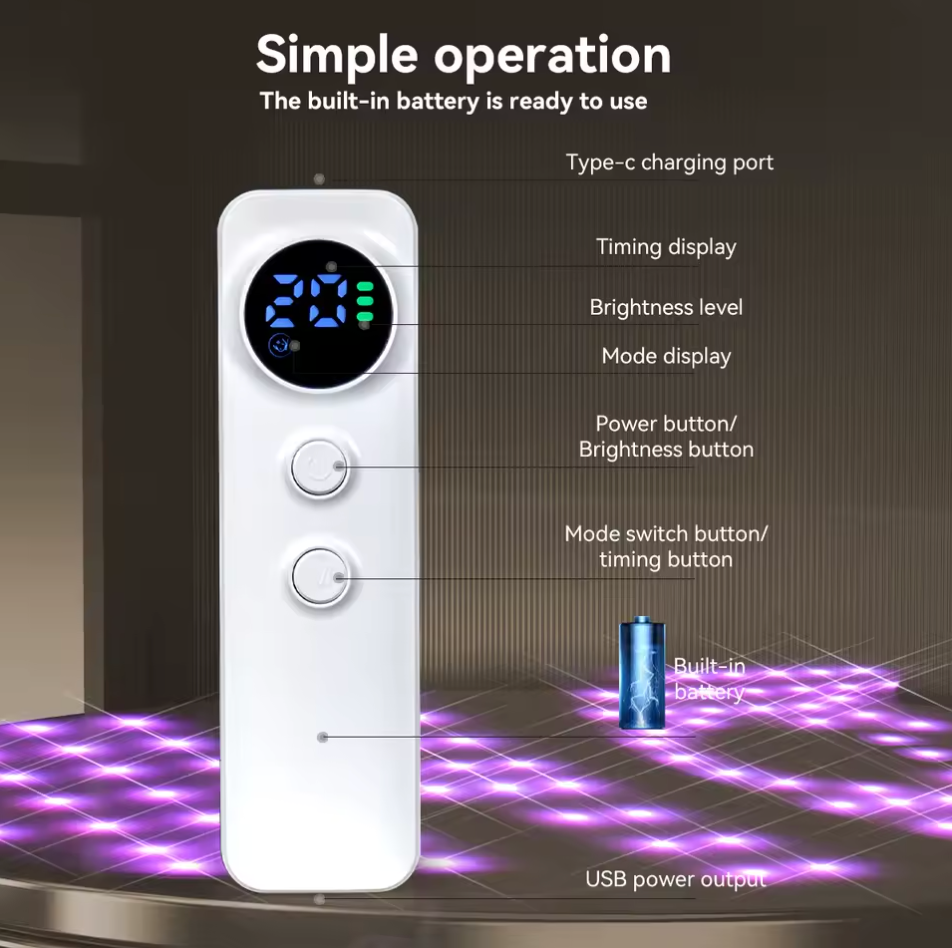 InfraLux® Pro PDT LED Facial Mask Red Light Therapy for Anti-Aging & Acne Care